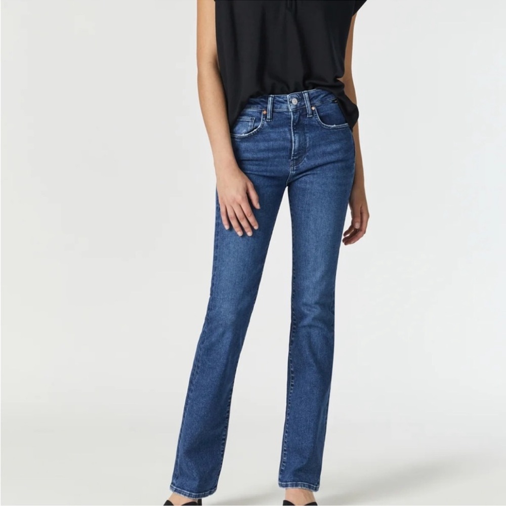 Mavi Denim Stretch Mid Rise Bootcut Maria Flare Tall Jeans Size 28